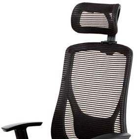 Fekete Hálós Irodai Szék, Szinkron Mechanikával. KA-A186 BK