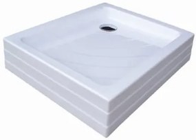 Ravak Aneta téglalap alakú alacsony zuhanytálca 90x75 cm akril a003701120 AN9075PUR0