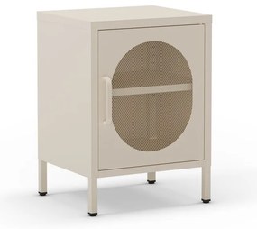 Krémszínű fém éjjeliszekrény Diora – Marckeric