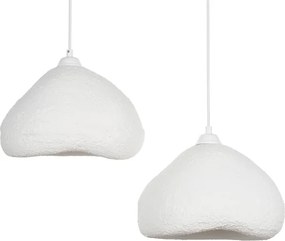 Brilagi - Kábeles függőlámpa WABI SABI 2xE27/40W/230V átm. 45 cm fehér