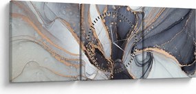 Kép - Szürke márvány (órával) (90x30 cm)