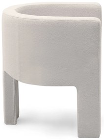 Krém színű design fotel MILU