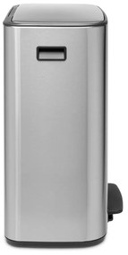 Matt ezüstszínű acél szelektív pedálos szemetes 60 l Bo – Brabantia
