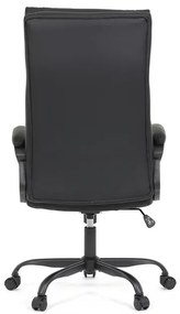 Irodai szék hintamechanikával, fekete műbőr kárpittal. KA-Y346 BK