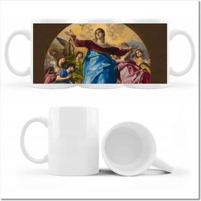 Mária mennybemenetele mintás bögre