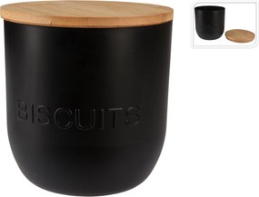 Amstera Tartály fekete bambusz fedéllel 1700ML Koopman