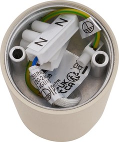 4 darabos modern bézs színű, felületre szerelhető spotlámpa készlet GU10 50mm kerek - Tuba