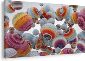 Festett gömbök képe (90x60 cm)