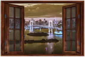 Poszterek 90x60 Szivárványhíd Tokióban