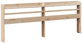 tömör fenyőfa fejtámla polccal 200 cm