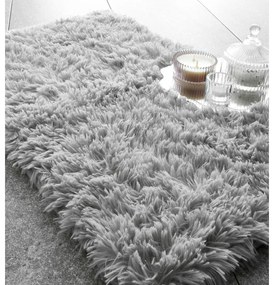 Szürke fürdőszobai kilépő 80x50 cm Cuddly - Catherine Lansfield