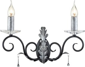 Elstead klasszikus fali lámpa amarilli fekete szürke elsaml2-blk-silver