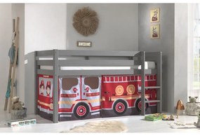 Gyerek függöny ágyhoz 4 db-os 195x75 cm Fire Truck – Vipack