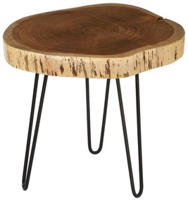 Tárolóasztal akácfa asztallappal 46x48 cm Nandri – Premier Housewares