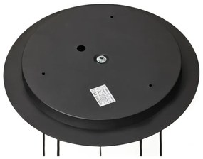 Jupiter 2014 - Csillár zsinóron ALAS 5xGU10/10W/230V fekete/arany