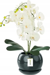 Kerámia kaspó Gömb 4 grafit talppal