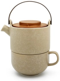 Bézs agyagkerámia teázó szett Umea – Bredemeijer