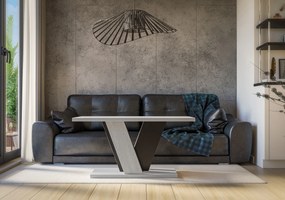Dohányzóasztal Venag (világosszürke + fekete). 1055264