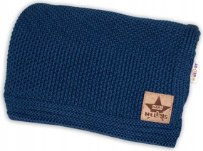 Bavlněná deka, dečka pletená, Basic, 80x90cm, granátová