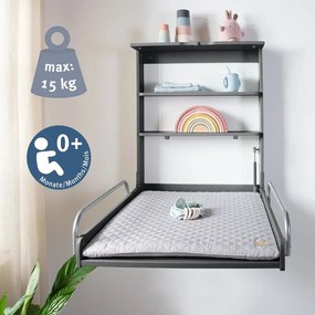 Antracitszürke függő pelenkázó Roba style - Roba