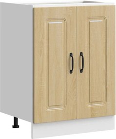 vidaXL Mosogató aljzat szekrény Kalmar sonoma tölgy 60x46x81,5 cm