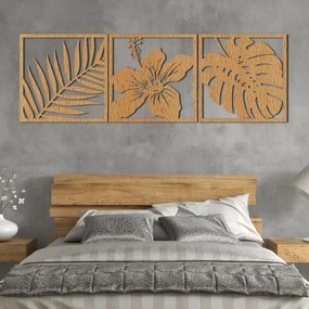 A kép pálmalevél, hibiszkusz virág, monstera levél - NOTURAL
