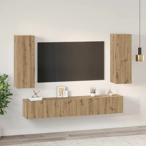 TV szekrény garnitúra 5 pcs kézműves tölgy 30.5 x 30 x 90 cm