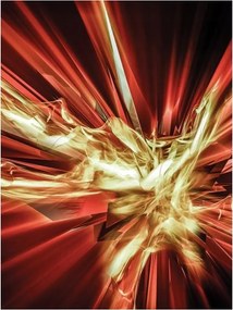 Fotótapéta Fényenergia Vinyl absztrakt a nappaliba 184x254 +ragasztó