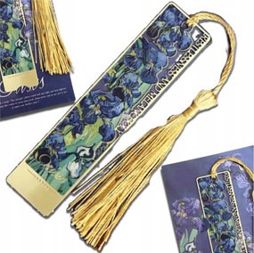 Arany színű könyvjelző, fém, elegáns ajándék, jelölő, lemezke