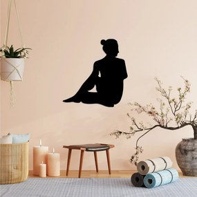Yoga fém fali dekoráció, 53×55 cm
