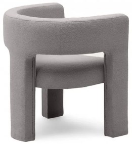 Világosszürke design fotel ALPAH LOOP