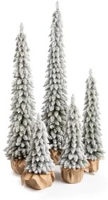 Havas Keskeny Lucfenyő műkarácsonyfa cserépben 105cm