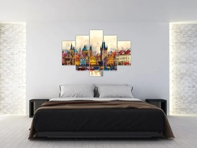 Kép - Ősz a festett városban (150x105 cm)