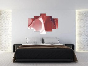 Kép - Piros absztrakt virág N⁰3 (150x105 cm)