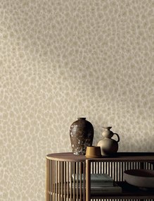 Holden Decor Essence Makucha Bead krém leopárdmintás fémhatású vlies tapéta – 99531