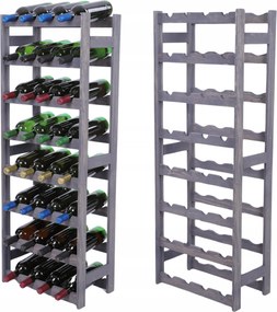 Palacktartó állvány fenyő bortartó állvány alkoholtartó 32 palack Tartós