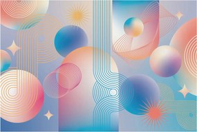 Fotótapéta Flizelin Dekoratív Hálószoba Színes absztrakt 104x70