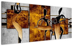 Kép - Az afrikai kultúra motívumai (120x50 cm)