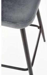 Bárszék 89x49 cm szürke/fekete