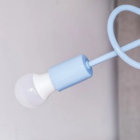 Felületre szerelt csillár OXFORD 3xE27/15W/230V kék