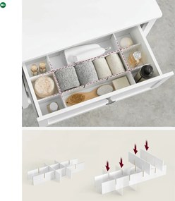 Koupelnová skříňka 60x30x80cm, mdf, bílá, AUK-E1054 WT