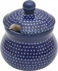 Cukortartó 100 ml Művészi kerámia Bolesławiec egyedi U1123 Pöttyös