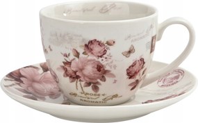 250 ml-es csésze csészealj szecesszió