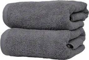 Pamut törölköző 50x100 cm szürke puha nedvszívó szállodai fürdőszoba