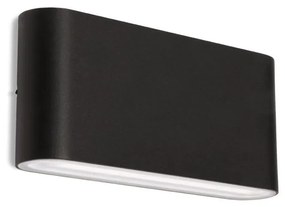 LED2 - LED Kültéri fali lámpa FLAT 2xLED/5W/230V IP65 fekete