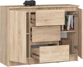 Kombinált komód JUNIPER - sonoma tölgyfa