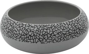 Zina Grey Night Porcelán Saláta tálaló Organic 16 cm Alumínium|Szürke