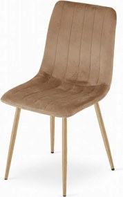 AKCE barna bársonyszék LAVA ALMOND BROWN II. minőség