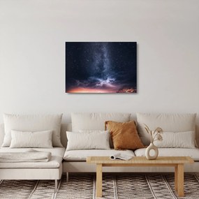 Égbolt tele csillagokkal képe (üvegen) (70x50 cm)