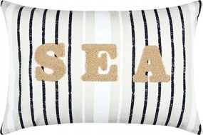 Díszpárna Maritime Sea 30x50cm tengeri csíkos pamut betéttel